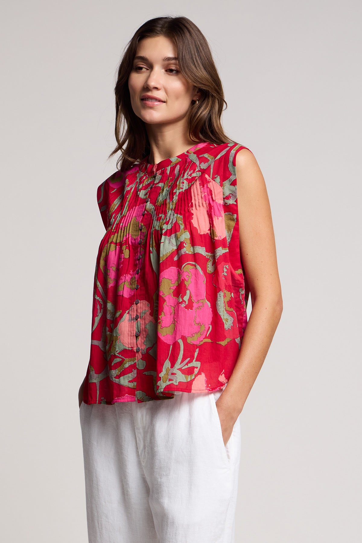 Velvet - Jeanne top in multi