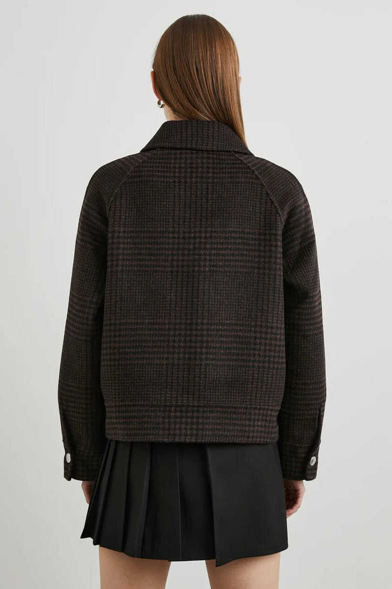 Rails Jackets Rails Cheyenne Jacket in Espresso Houndstooth