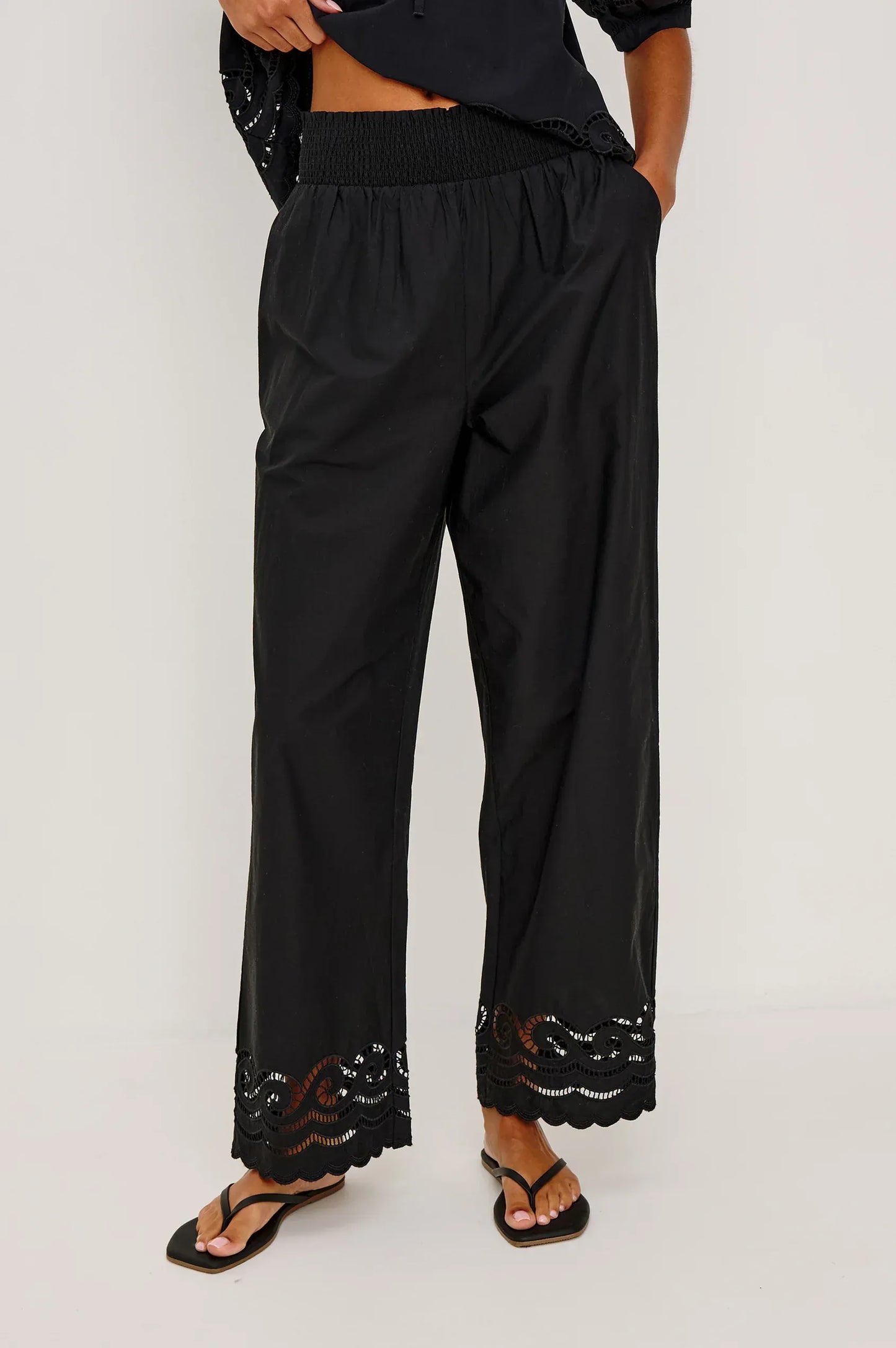 Rails Shirts & Tops Rails - Henrik Pant in Black embroidery