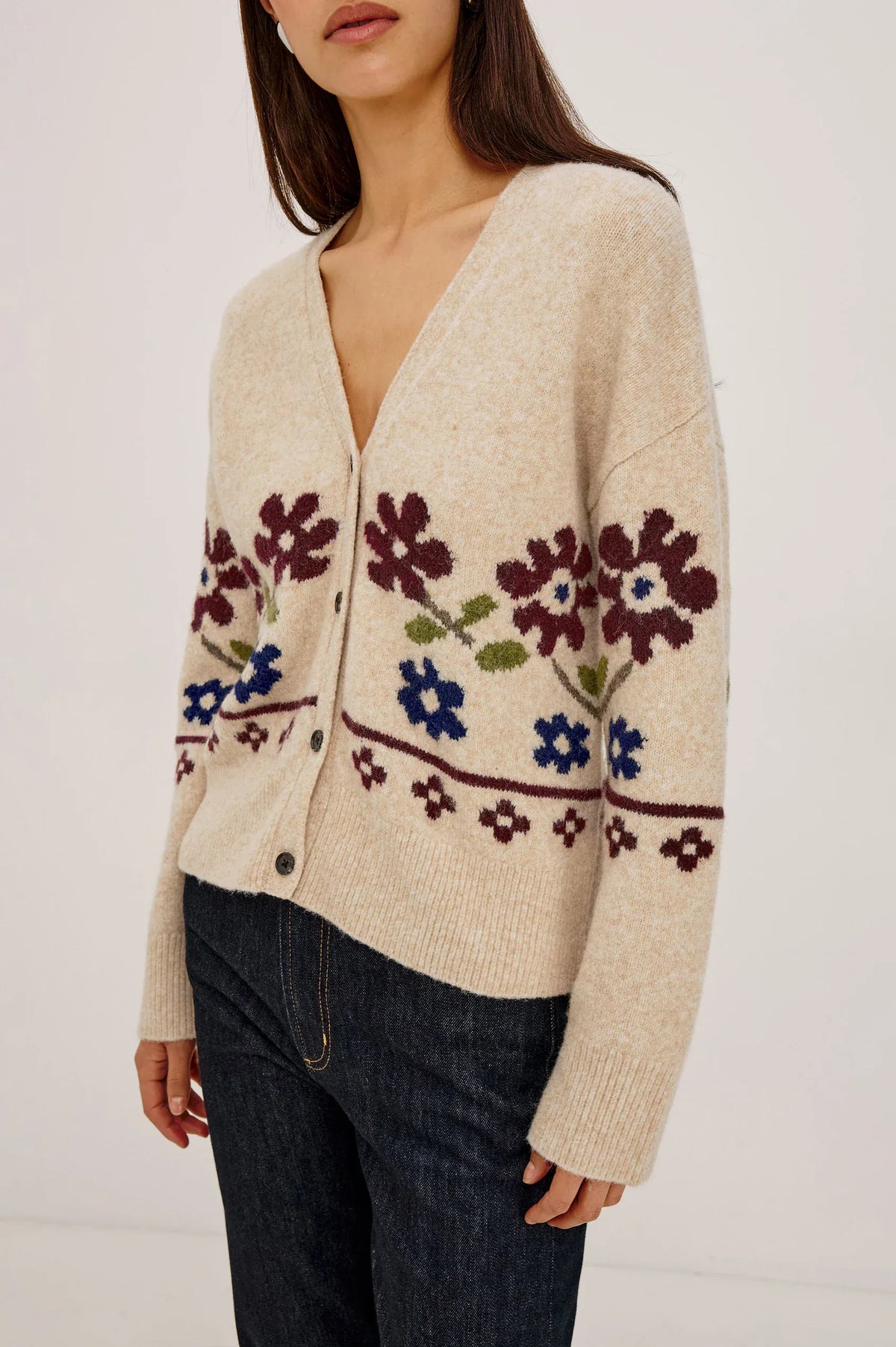 Rails Sweaters Rails - Saffron sweater in oat floral