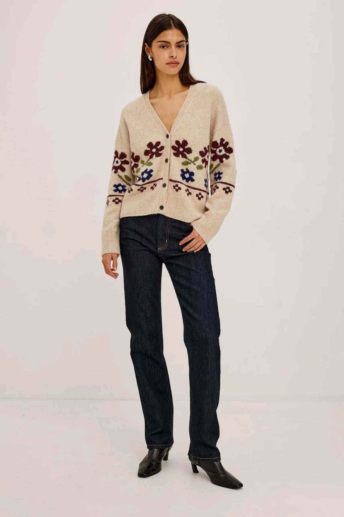 Rails Sweaters Rails - Saffron sweater in oat floral