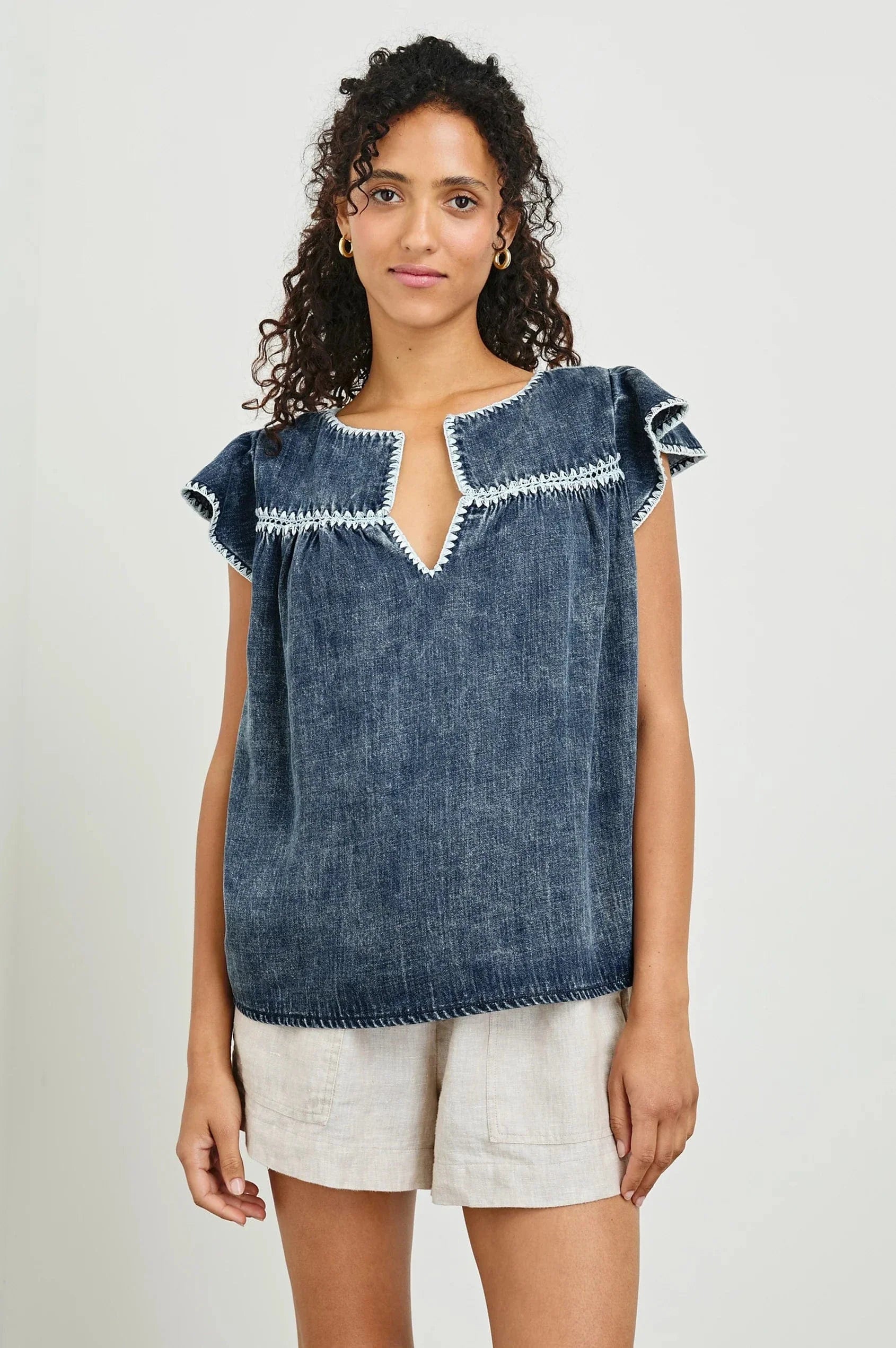 Rails Sweaters Rails - Tafia top in classic blue