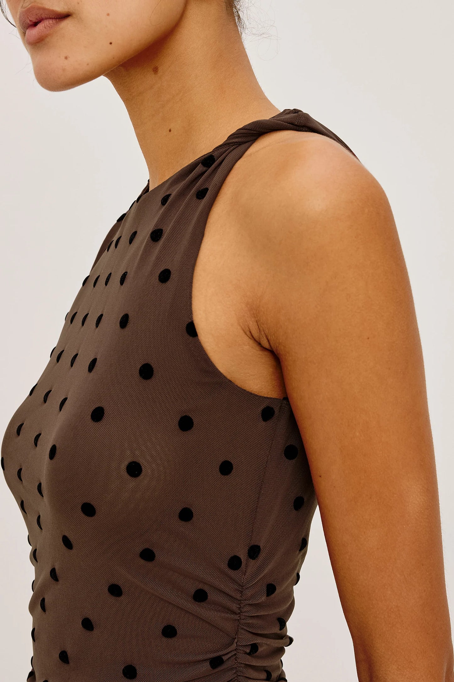 Rails - Daija dress in Chocolate polka dot