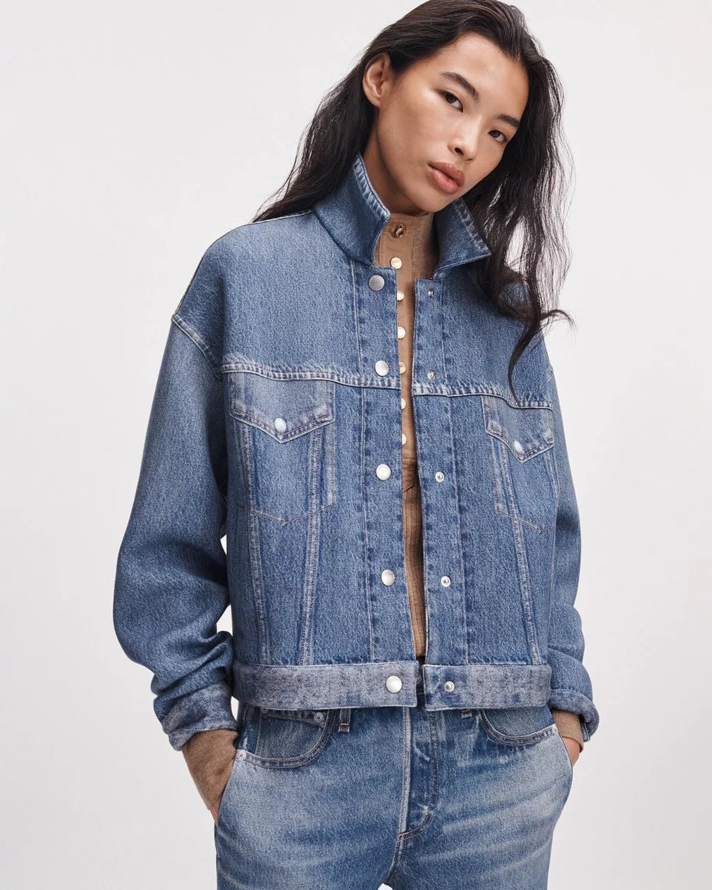 Rag & Bone - RB Miramar Mallow Trucker jacket in sutton