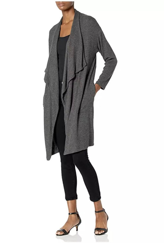 Velvet - Adonia Cardigan in Antracite grey