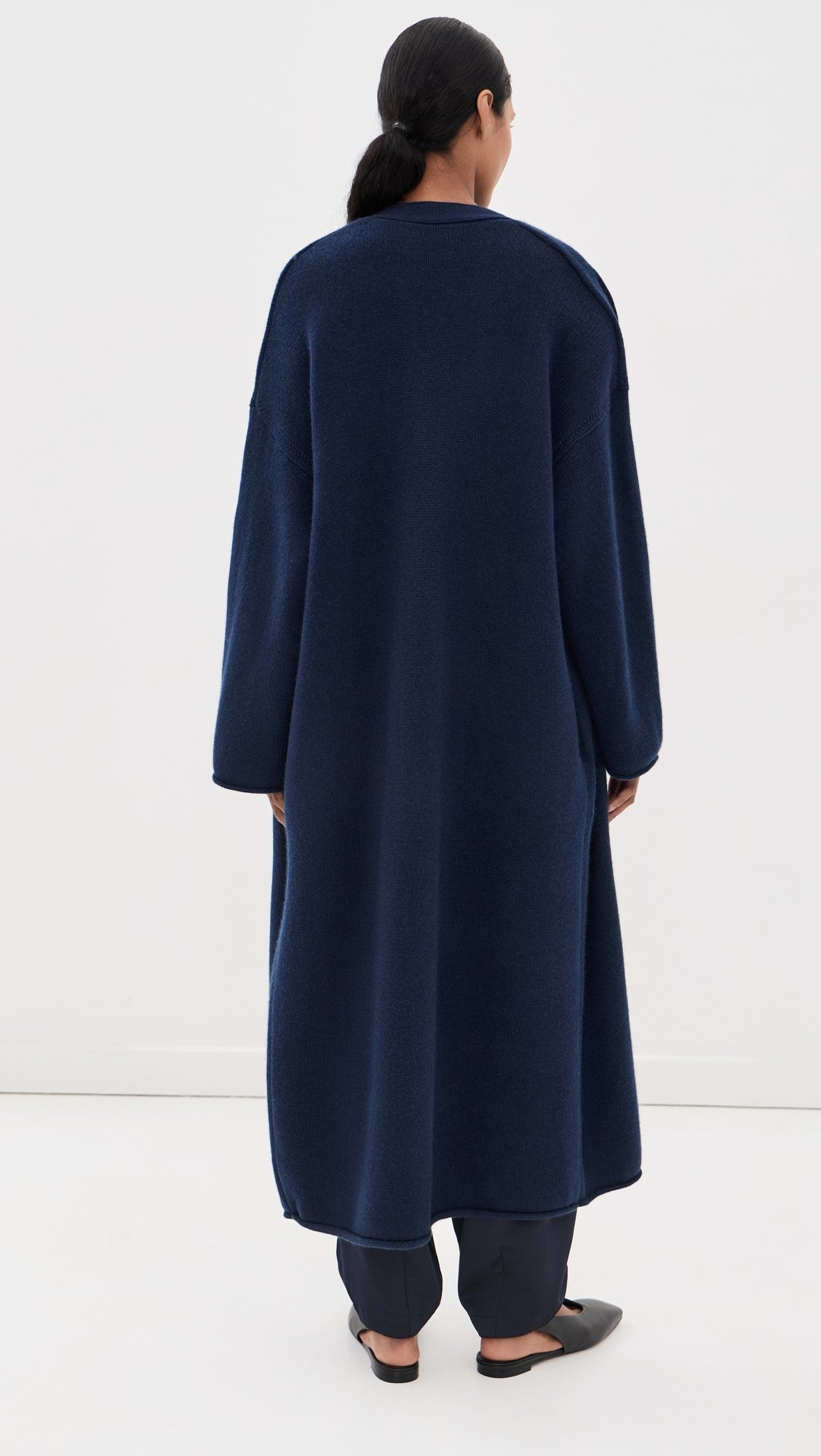 SABLYN - Toma Slouchy Cashmere Duster in Midnight Navy