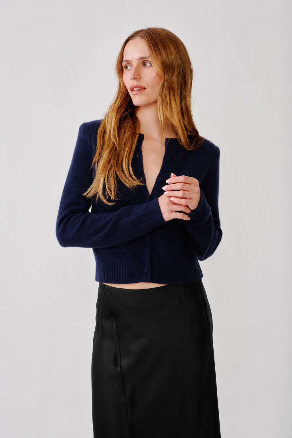 SABLYN - Emilia Cashmere Cardigan in midnight navy