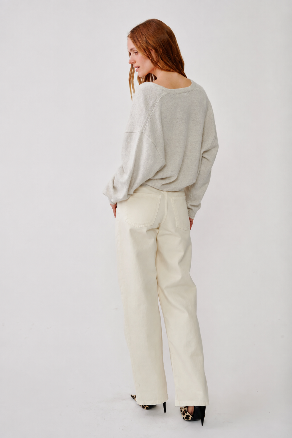 Sablyn - Koda wrap sweater in Blizzard