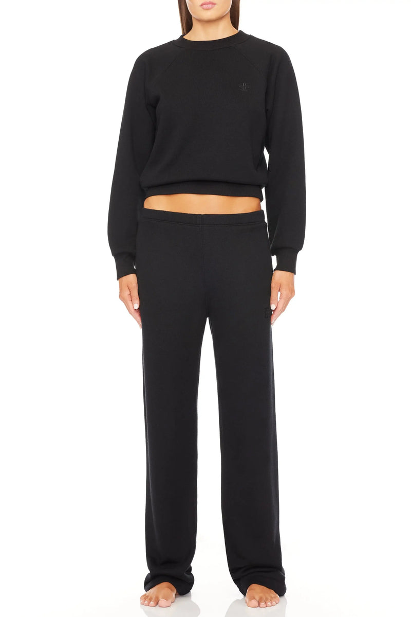 Eterne - Straight Leg Sweatpant in black