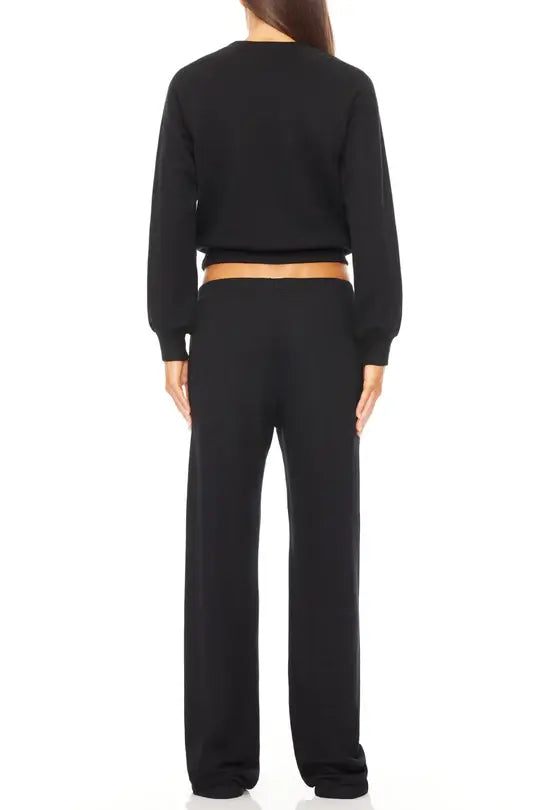 Eterne - Straight Leg Sweatpant in black