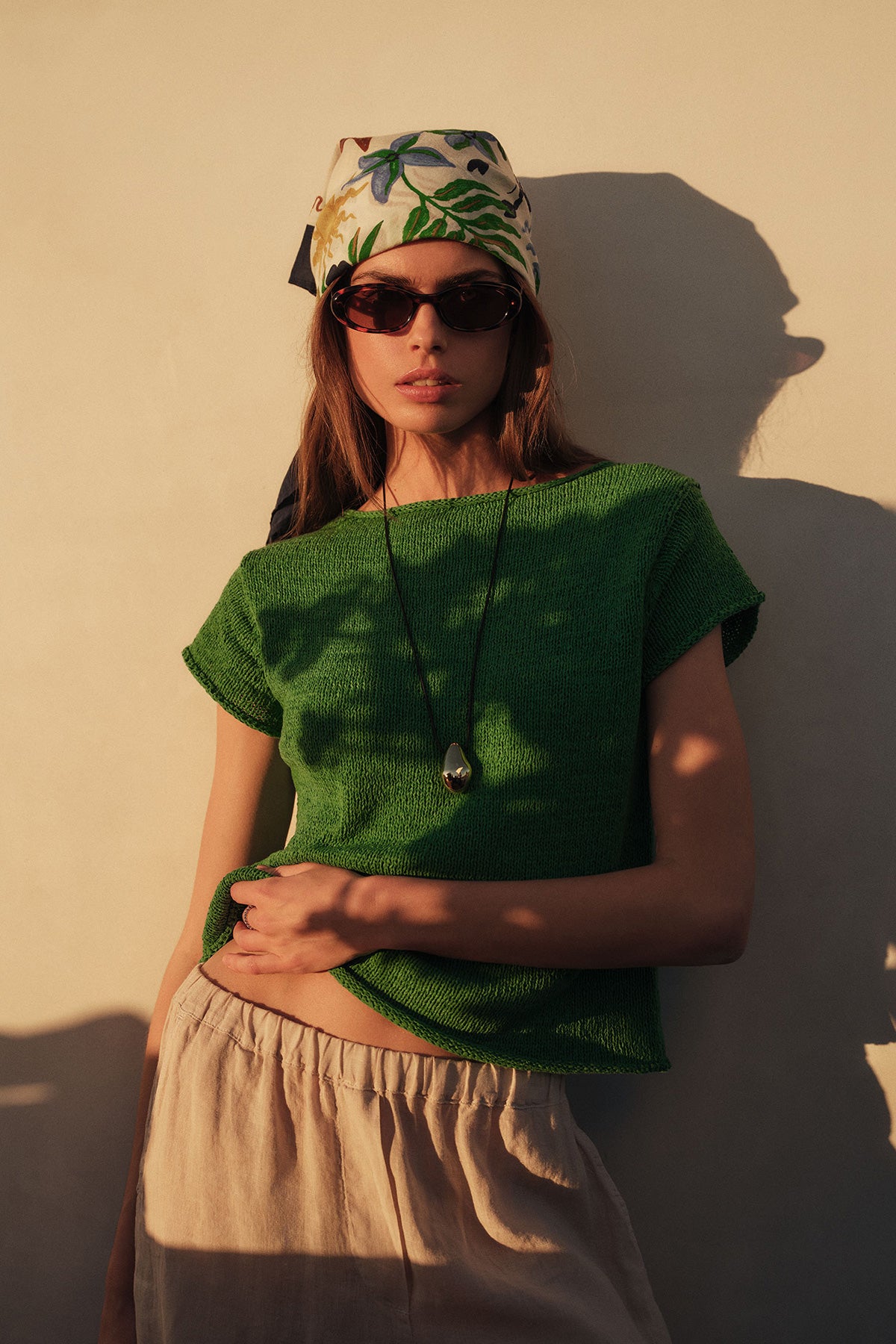 The Milou Sweater is a polished warm-weather layer with effortless appeal. Crafted from cotton tape yarn in a relaxed