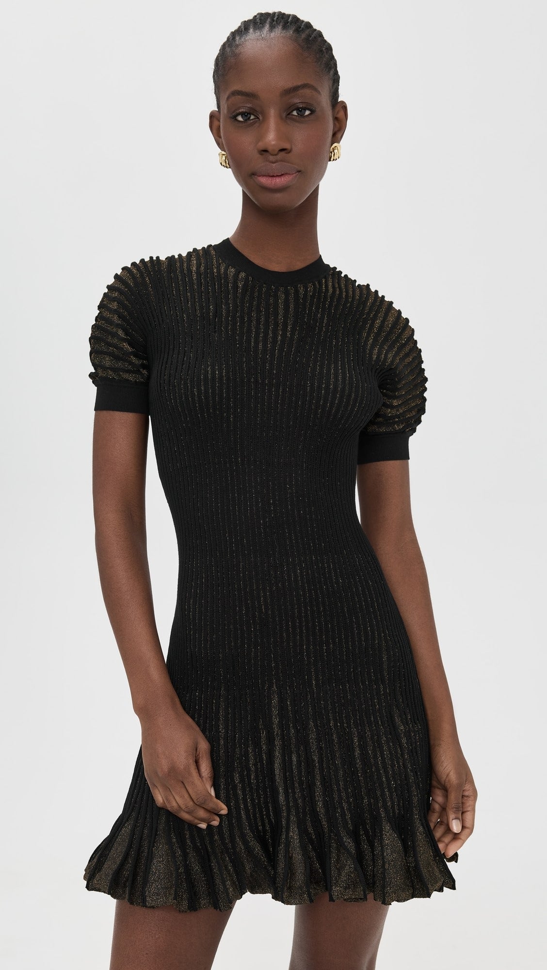 Ulla Johnson - Talie puff sleeve mini dress in noir