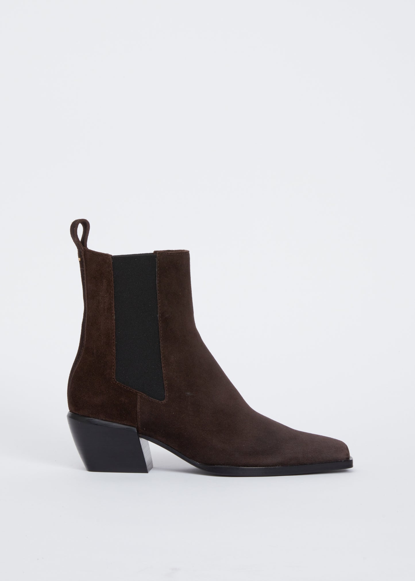 Rag & Bone - Joni Italian Suede Chelsea Boots in Dark chocolate suede