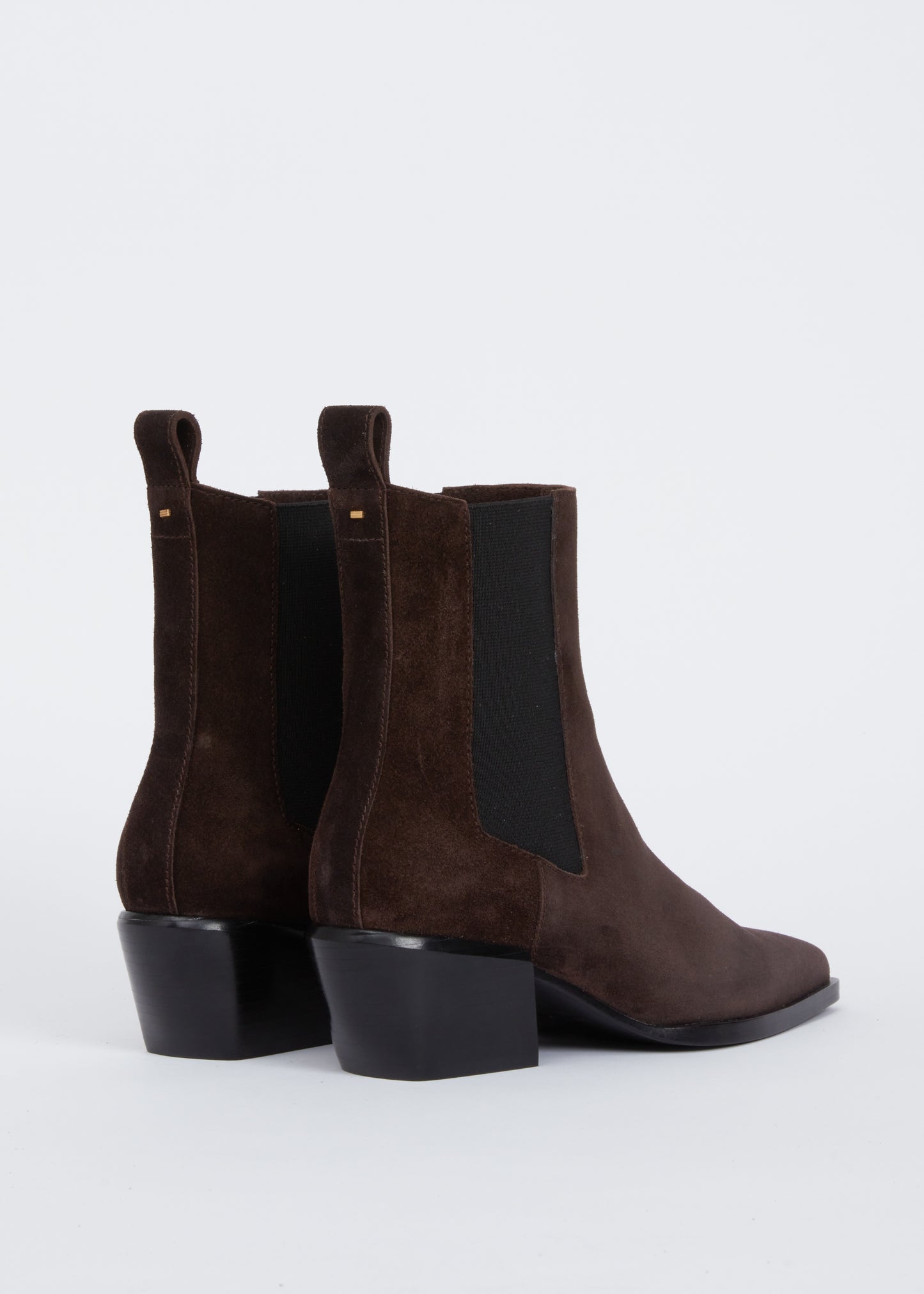Rag & Bone - Joni Italian Suede Chelsea Boots in Dark chocolate suede