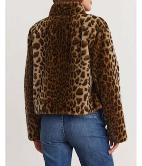 Velvet - Valli faux Fur jacket leopard