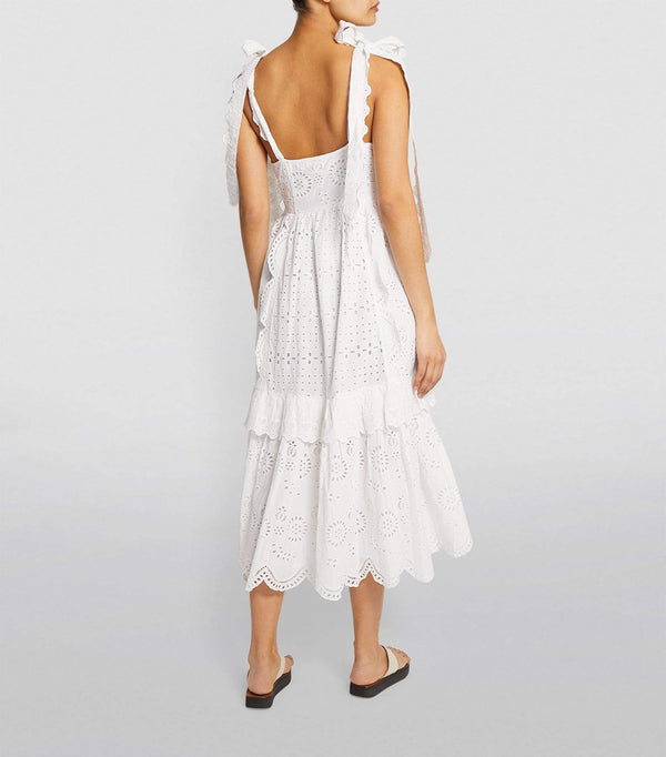 Love Shack Fancy Antonella dress in Antique White | dress Boutique SF 