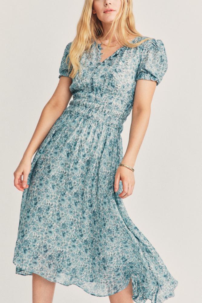 Love Shack Fancy - Areli dress in Ocean Breeze