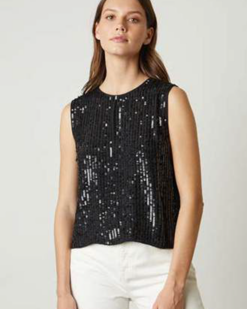 Velvet Maison Tank Top in Black