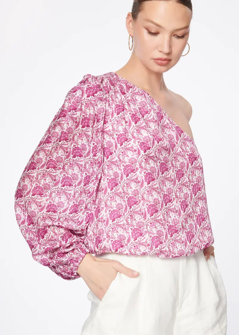CAMI NYC  - Lenore top in Pansy Paisley Pink