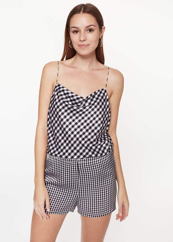 CAMI NYC - Matilda Short in Black Mini Gingham | dress Boutique SF