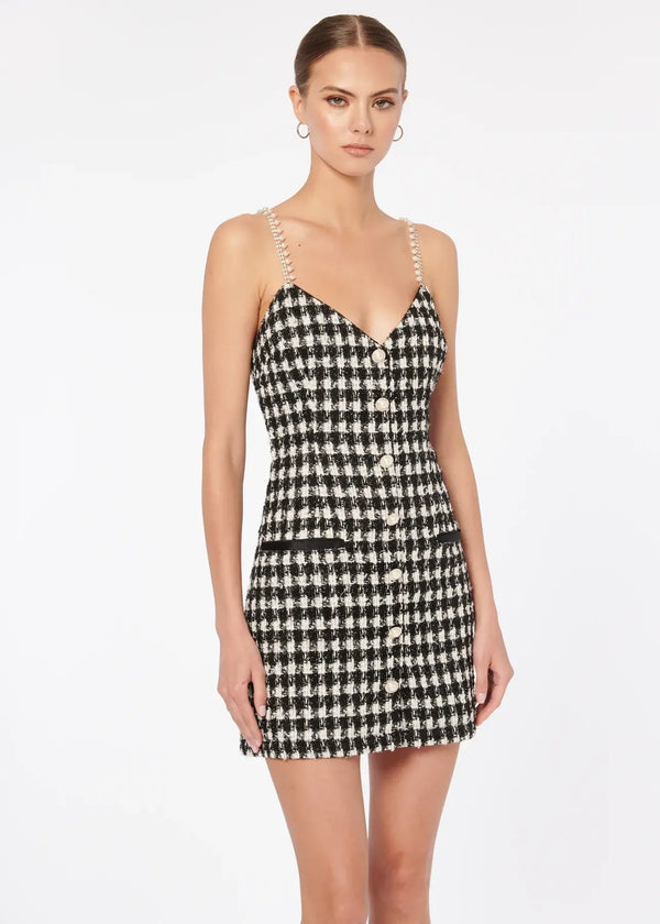 CAMI NYC Magaly Dress in Black & White | dress San Francisco