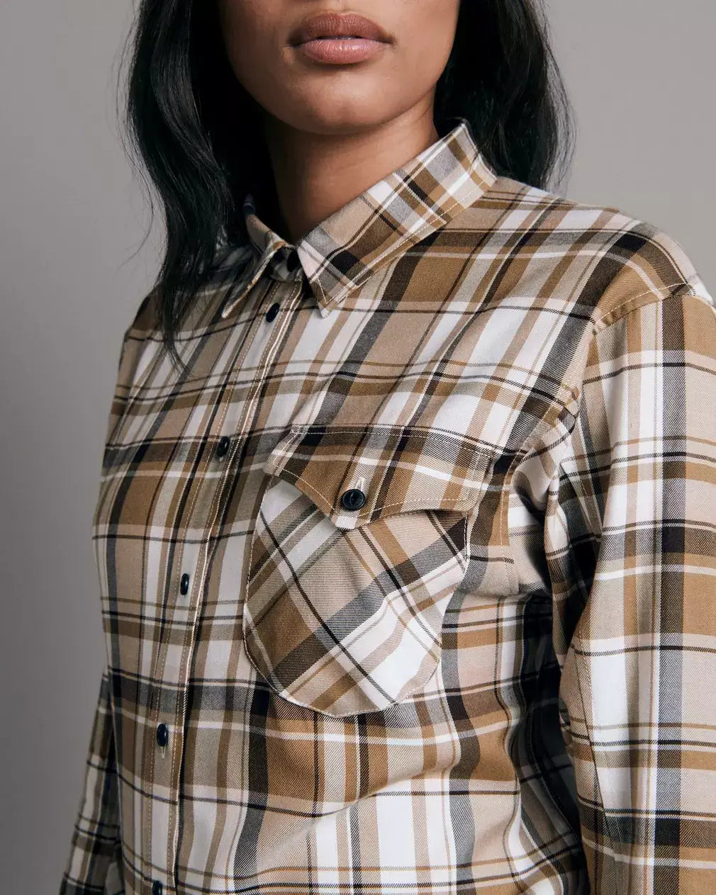 Rag & Bone Jonah Plaid Shirt in Brown Plaid | dress San Francisco