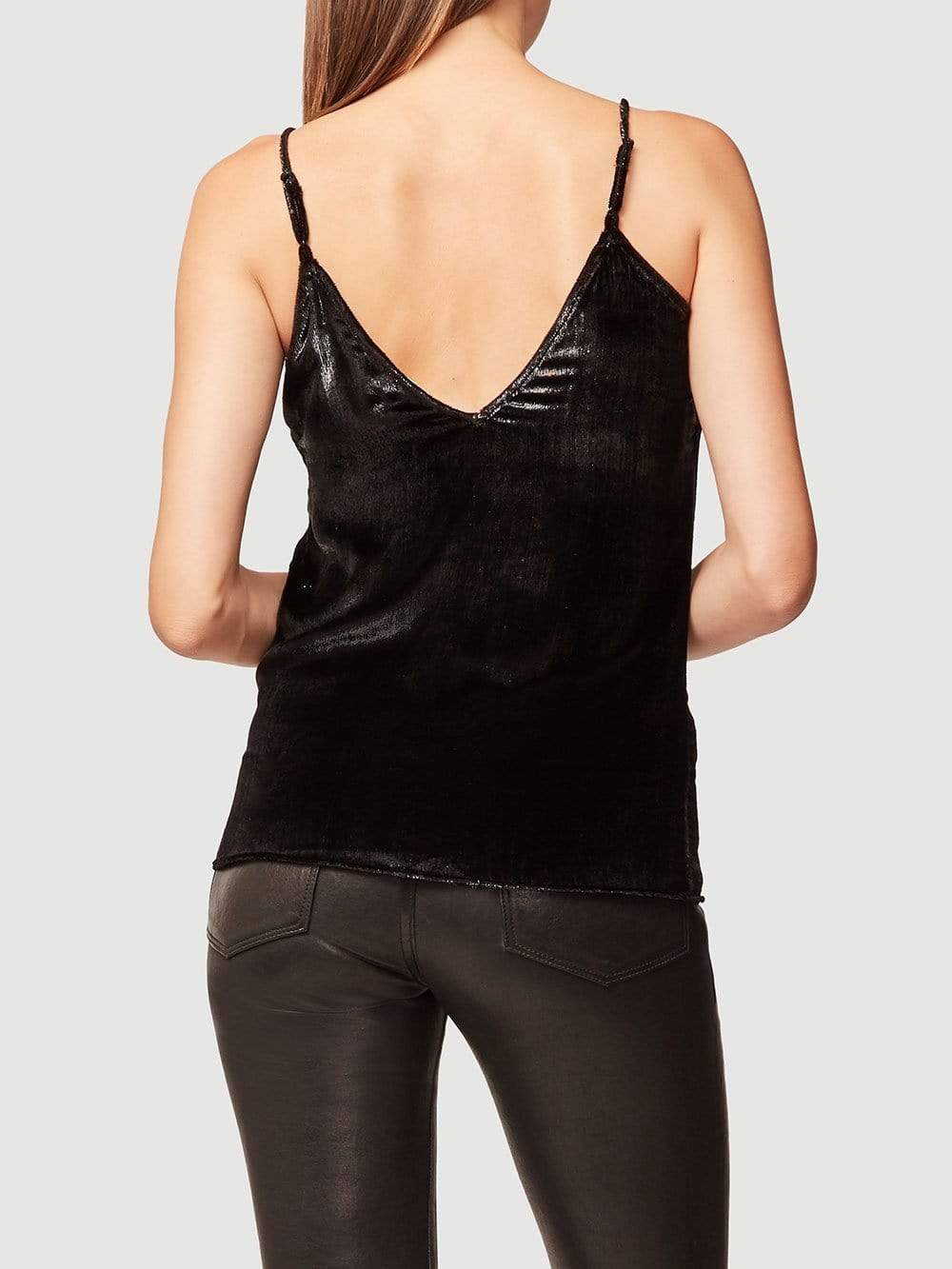 Frame Velvet Cami in Noir