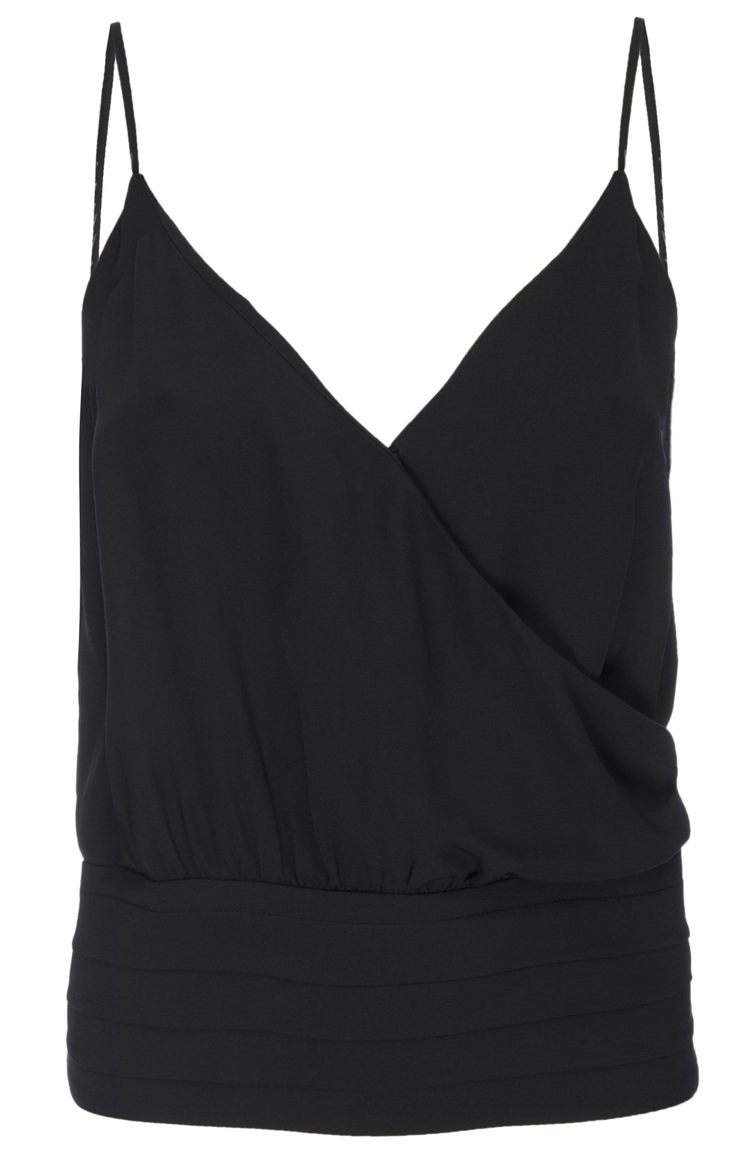 Criss Cross Cami by Frame in Black (Noir)