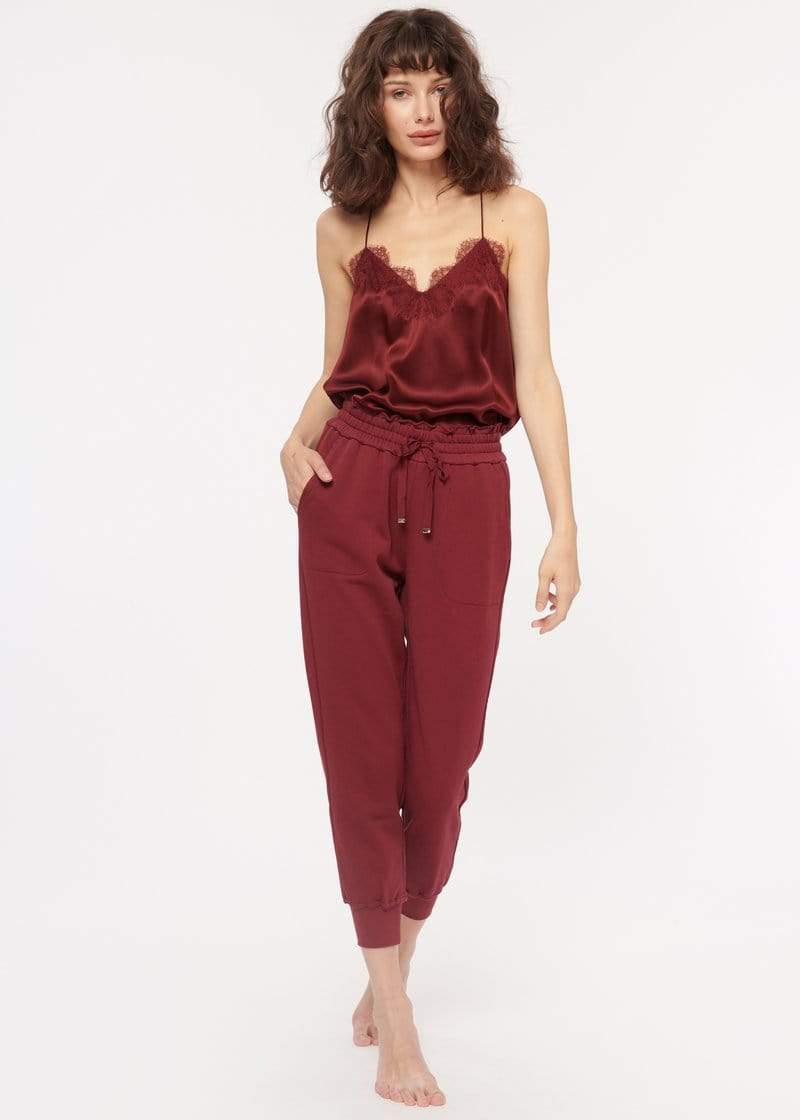 Lynley Jogger Pant in Currant CAMI NYC   dress Boutique SF