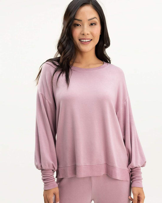 Splendid Flora Pullover in Mauve | dress Boutique SF