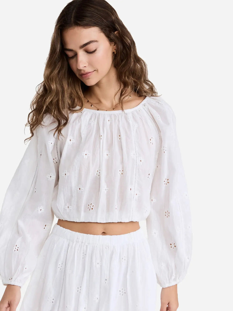 Velvet Yara Top in White | dress Boutique SF  