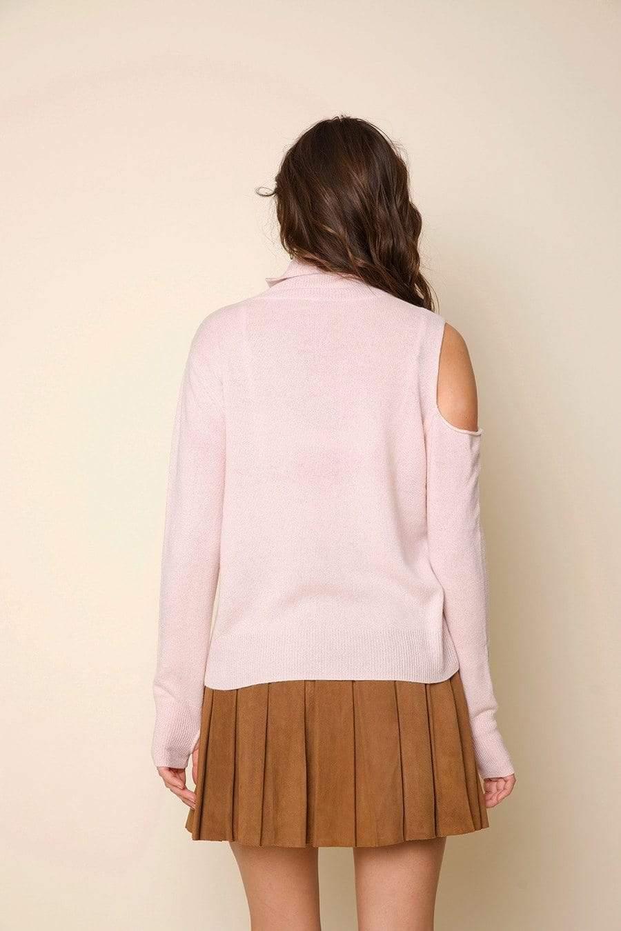 27 Miles Malibu - Devon Cold Shoulder Pullover in Rose