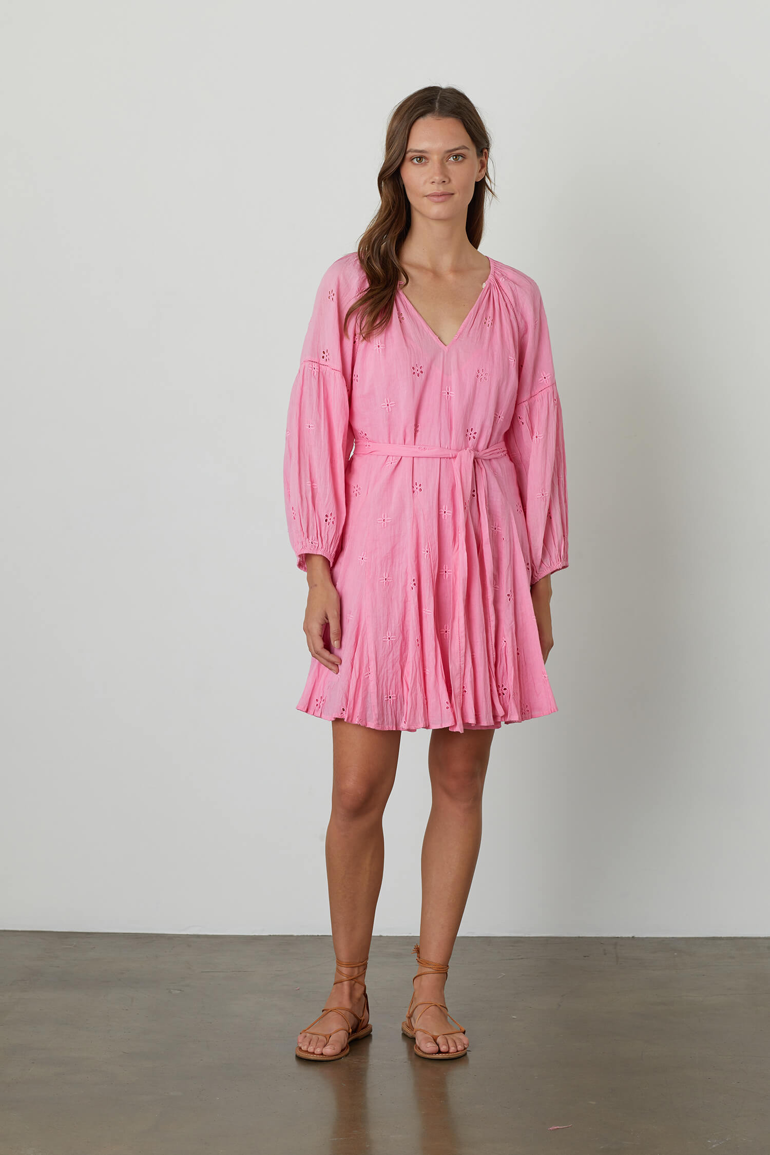 Velvet Gracie dress in Pink