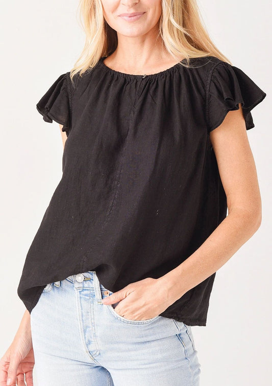 Velvet Irene top in black