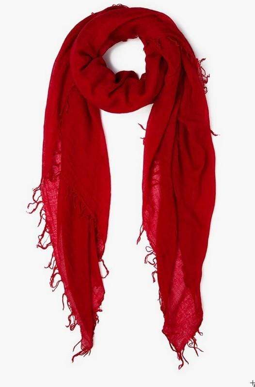 Chan Luu 100% Cashmere Scarf in Red